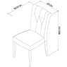 Montana Two Tone Upholstered Chair - Ivory Bonded Leather (Pair) Montana Two Tone Upholstered Chair - Ivory Bonded Leather (Pair)