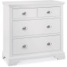 Montana White 2+2 Drawer Chest