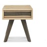 Nordic Aged Oak Lamp Table With Drawer Nordic Aged Oak Lamp Table With Drawer