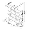 Nordic Aged Oak Open Display Unit Nordic Aged Oak Open Display Unit
