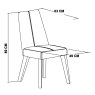 Nordic Aged Oak Upholstered Chair - Mulberry (Pair) Nordic Aged Oak Upholstered Chair - Mulberry (Pair)