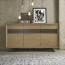 Nordic Aged Oak Wide Sideboard - Grade A2 - Ref #0397 Nordic Aged Oak Wide Sideboard - Grade A2 - Ref #0397