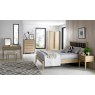Oakland Aged Oak & Weathered Oak Stool - Ivory Bonded Leather Oakland Aged Oak & Weathered Oak Stool - Ivory Bonded Leather