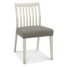 Palermo Grey Washed Low Slat Back Chair - Titanium Fabric (Pair) Palermo Grey Washed Low Slat Back Chair - Titanium Fabric (Pair)