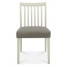 Palermo Grey Washed Low Slat Back Chair - Titanium Fabric (Pair) Palermo Grey Washed Low Slat Back Chair - Titanium Fabric (Pair)