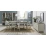 Palermo Grey Washed Low Slat Back Chair - Titanium Fabric (Pair) Palermo Grey Washed Low Slat Back Chair - Titanium Fabric (Pair)