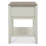 Palermo Grey Washed Oak & Soft Grey Lamp Table With Drawer Palermo Grey Washed Oak & Soft Grey Lamp Table With Drawer