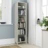 Palermo Grey Washed Oak & Soft Grey Narrow Bookcase