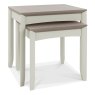Palermo Grey Washed Oak & Soft Grey Nest Of Lamp Tables Palermo Grey Washed Oak & Soft Grey Nest Of Lamp Tables
