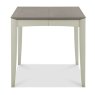 Bentley Designs Bergen Grey Washed Oak & Soft Grey 2-4 Seater Dining Set & 2 Low Slat Back Chairs Upholstered in Titanium Fab