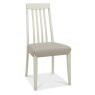 Bentley Designs Bergen Grey Washed Oak & Soft Grey 2-4 Seater Dining Set & 2 Slat Back Chairs Upholstered in Grey Bonded Leat