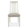 Bentley Designs Bergen Grey Washed Oak & Soft Grey 2-4 Seater Dining Set & 2 Slat Back Chairs Upholstered in Grey Bonded Leat