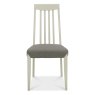 Bentley Designs Bergen Grey Washed Oak & Soft Grey 4-6 Seater Dining Set & 4 Slat Back Upholstered Chairs in Titanium Fabric-