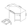 Palermo Oak Corner Desk Palermo Oak Corner Desk