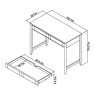 Palermo Oak Desk - Grade A2 - Ref #0464 Palermo Oak Desk - Grade A2 - Ref #0464