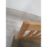 Palermo Oak Low Slat Back Chair - Black Gold Fabric (Single) - Grade A3 - Ref #0321 Palermo Oak Low Slat Back Chair - Black Gold Fabric (Single) - Grade A3 - Ref #0321