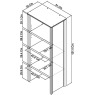 Palermo Oak Narrow Top Unit Palermo Oak Narrow Top Unit