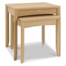 Bentley Designs Bergen Oak Nest of Tables- front angle shot