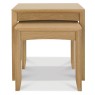 Bentley Designs Bergen Oak Nest of Tables- front on
