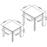 Palermo Oak Nest Of Lamp Tables Palermo Oak Nest Of Lamp Tables