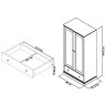 Rivendell White Double Wardrobe Rivendell White Double Wardrobe