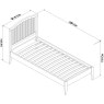 Rivendell White Slatted Bedstead Single 90cm Rivendell White Slatted Bedstead Single 90cm