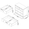 Rivendell Soft Grey 2+2 Drawer Chest Rivendell Soft Grey 2+2 Drawer Chest