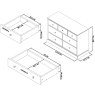 Rivendell Soft Grey 3+4 Drawer Chest Rivendell Soft Grey 3+4 Drawer Chest
