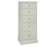 Rivendell Soft Grey 5 Drawer Tall Chest Rivendell Soft Grey 5 Drawer Tall Chest