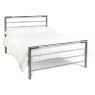 Urban Shiny Nickel & Black Nickel Bedstead King 150cm