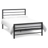 Urban Matt Black Bedstead Small Double 122cm Urban Matt Black Bedstead Small Double 122cm