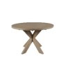 140cm Preston Round Oak Dining Table