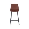 Vintage Cognac Pu Counter Stool