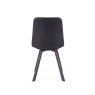 Vintage Black Pu Chair with Metal Leg Vintage Black Pu Chair with Metal Leg