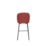Clio Red Fabric Counter Stool Clio Red Fabric Counter Stool