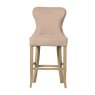 Guia Beige Button Back Counter Stool (With Piping) Guia Beige Button Back Counter Stool (With Piping)