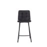 Louise Pu Vintage Black Counter Stool